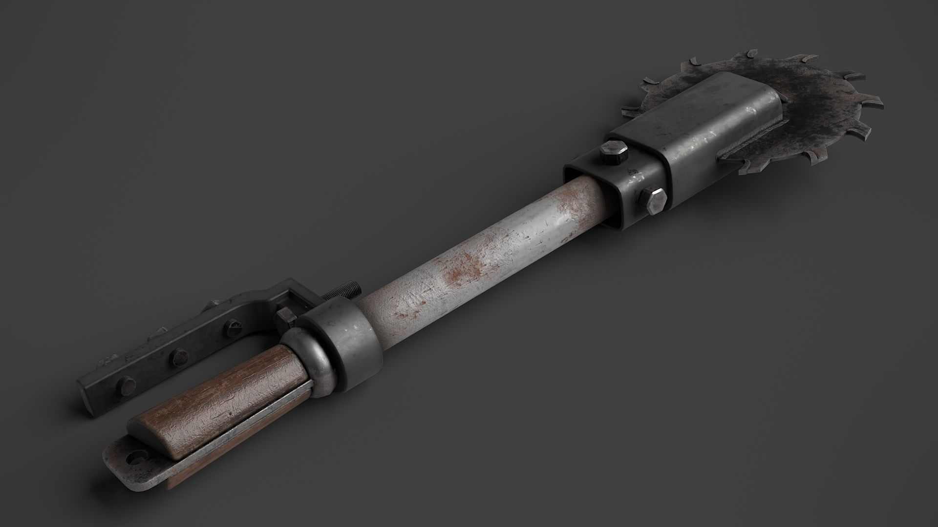 Modifiable Strike Weapon 16 Low-poly 3D model_2