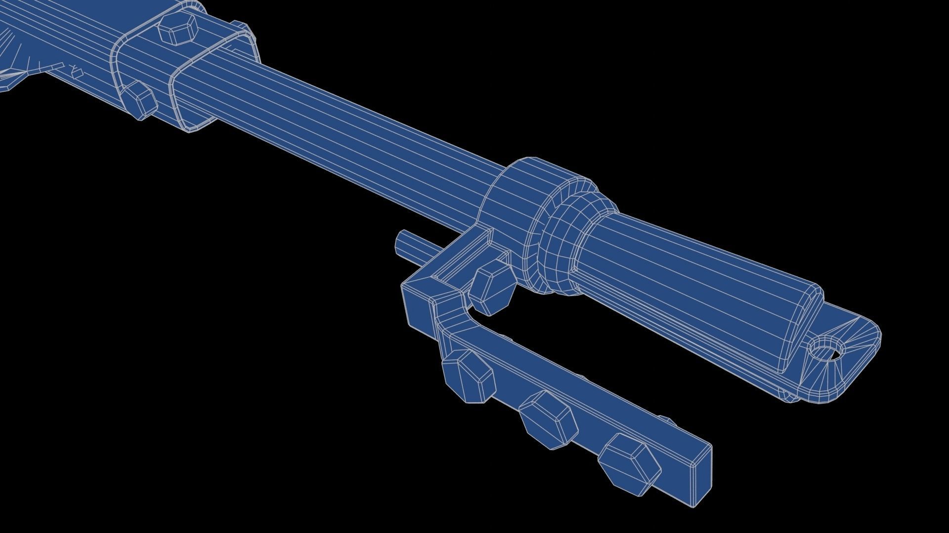 Modifiable Strike Weapon 16 Low-poly 3D model_27