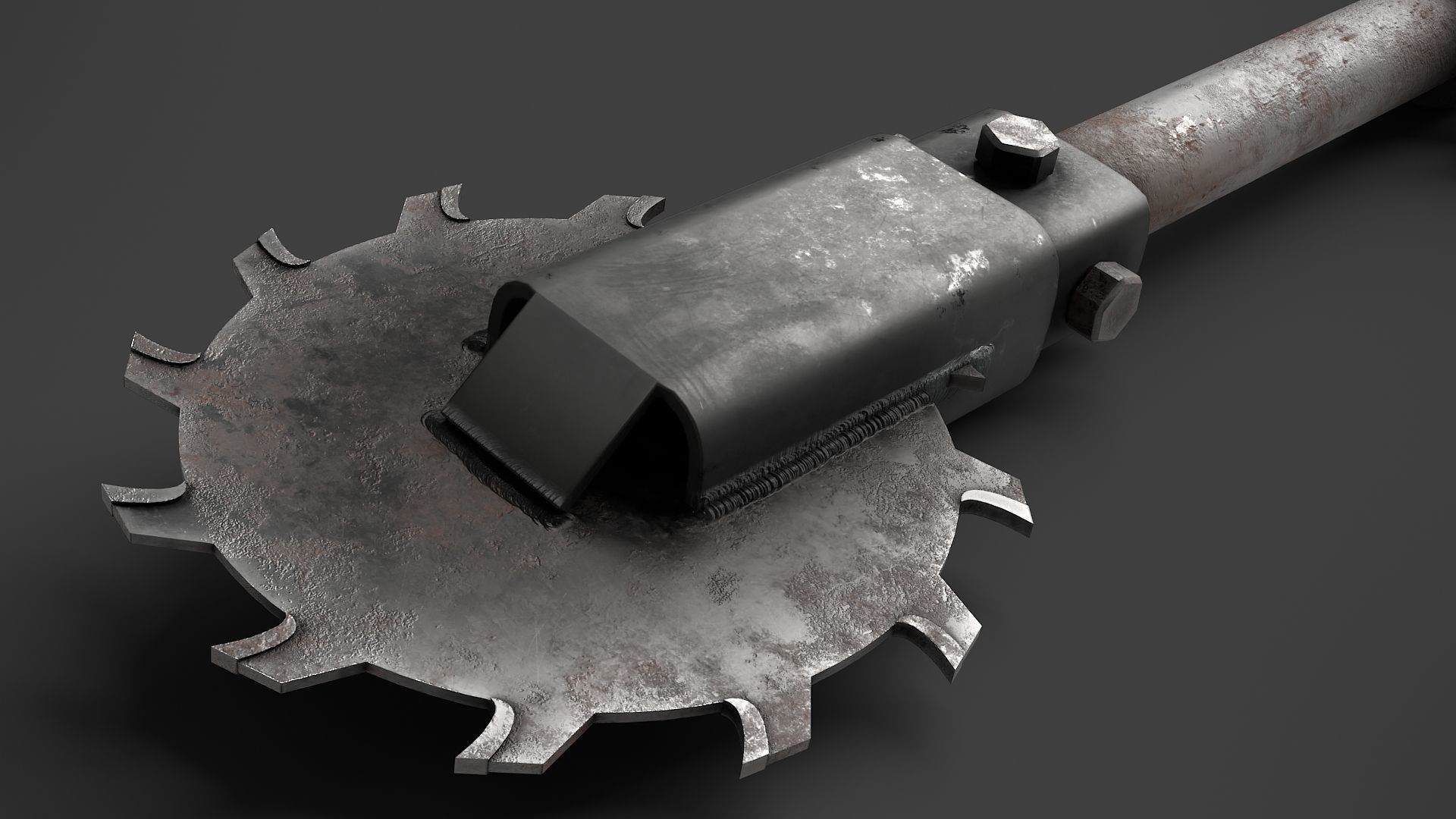 Modifiable Strike Weapon 16 Low-poly 3D model_8