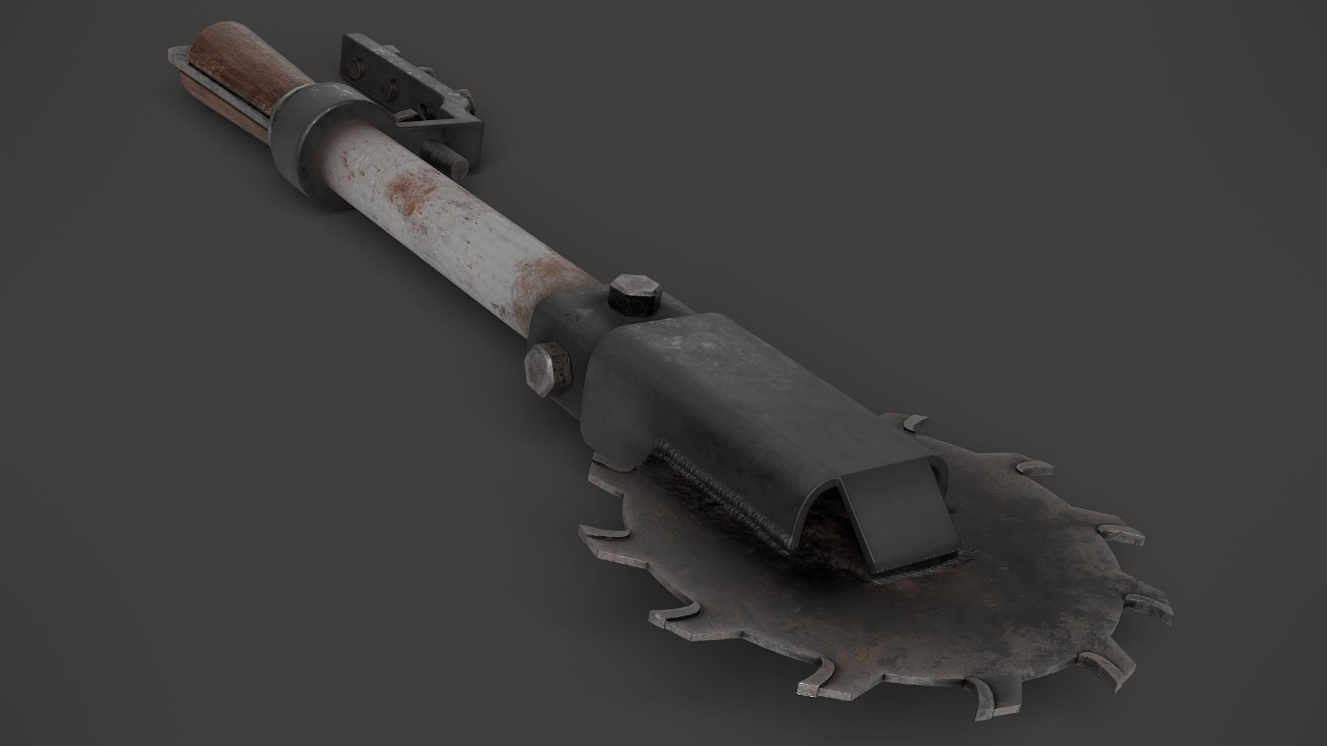 Modifiable Strike Weapon 16 Low-poly 3D model_4