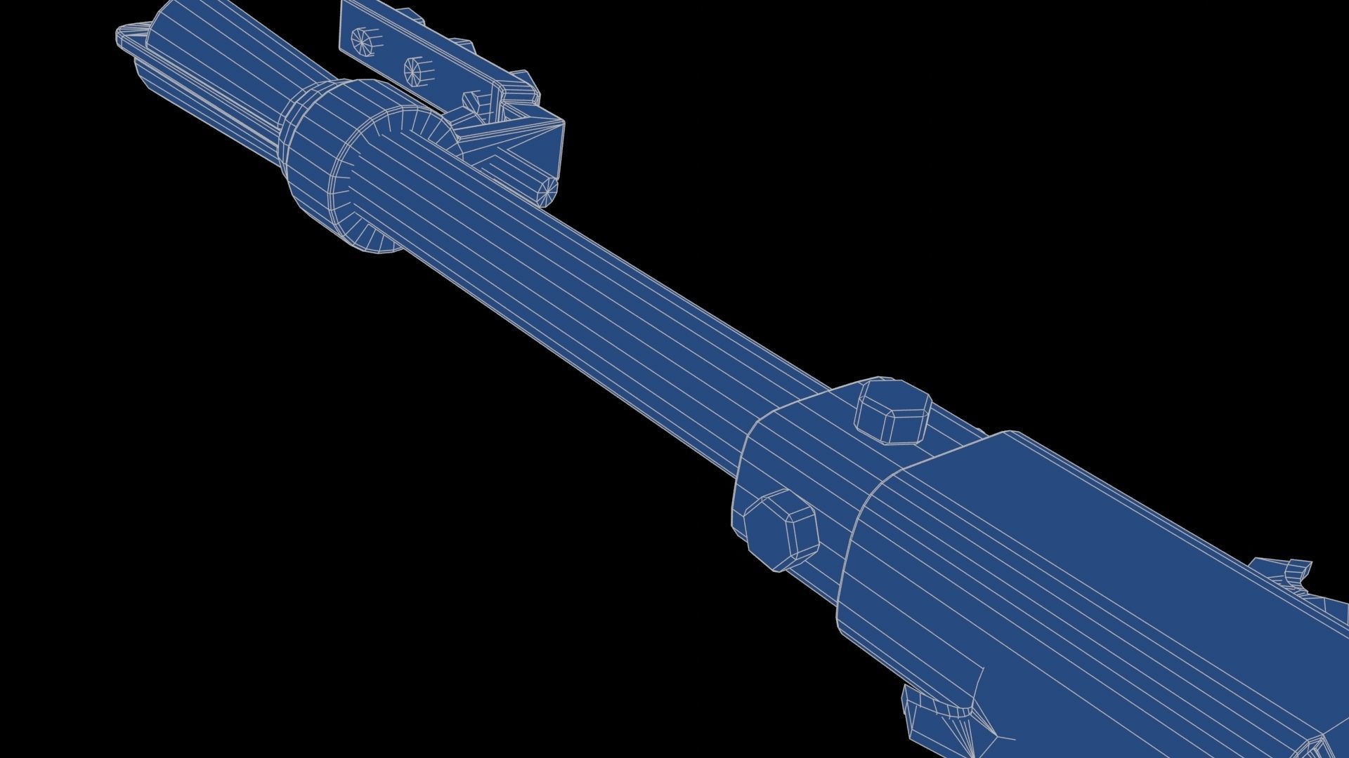 Modifiable Strike Weapon 16 Low-poly 3D model_29