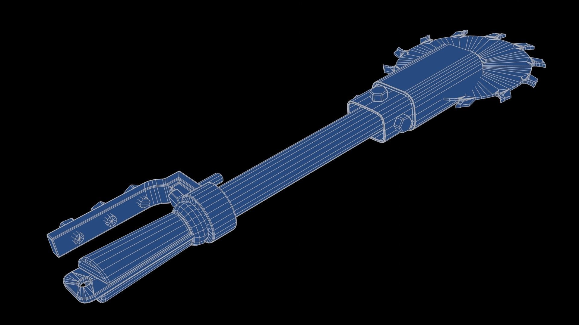 Modifiable Strike Weapon 16 Low-poly 3D model_22