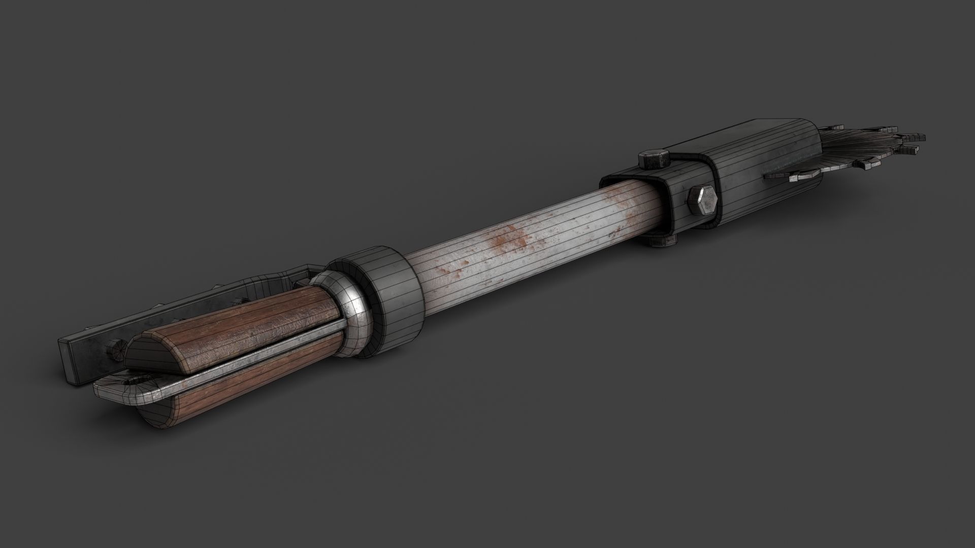 Modifiable Strike Weapon 16 Low-poly 3D model_16