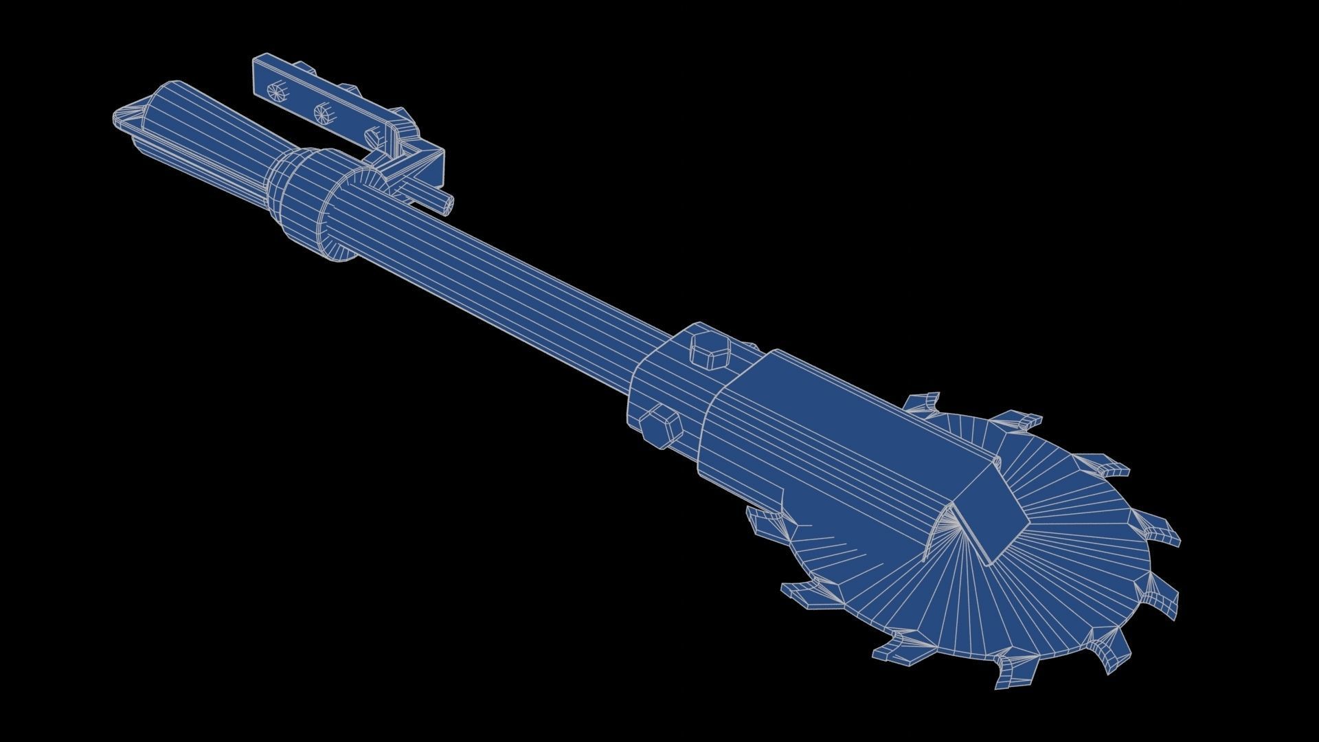 Modifiable Strike Weapon 16 Low-poly 3D model_21