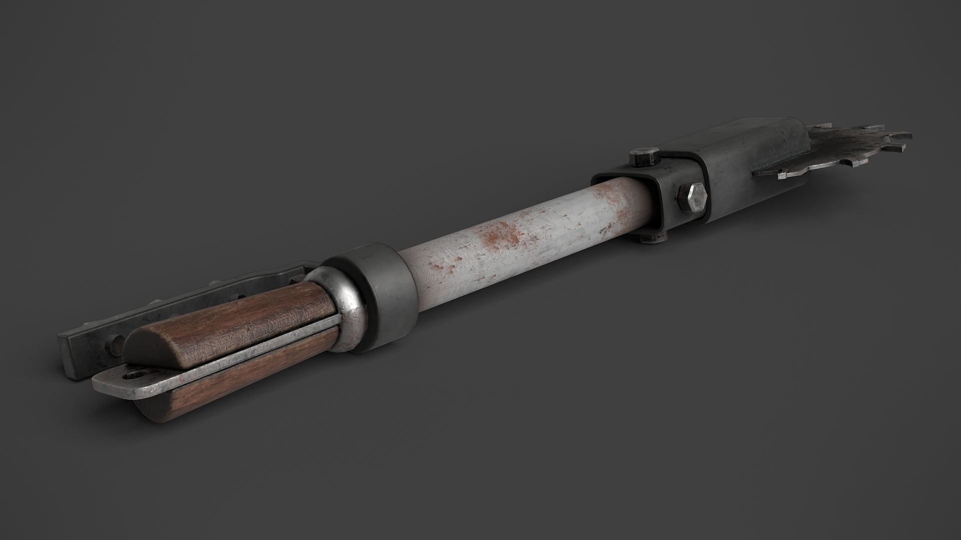 Modifiable Strike Weapon 16 Low-poly 3D model_6