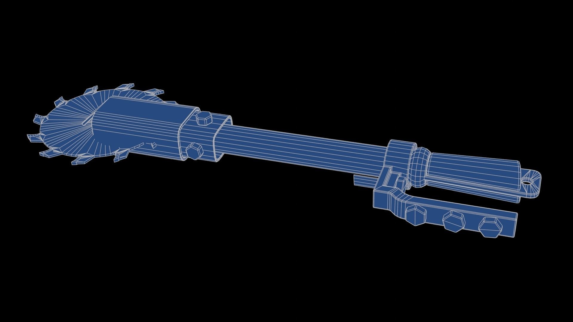 Modifiable Strike Weapon 16 Low-poly 3D model_25