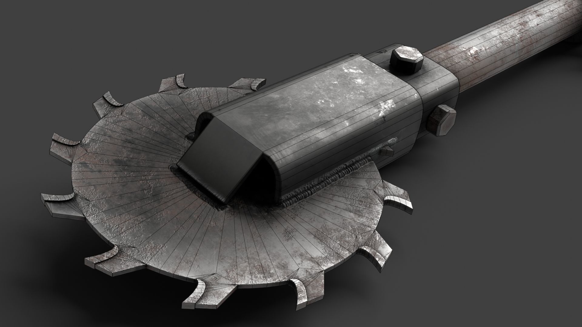 Modifiable Strike Weapon 16 Low-poly 3D model_18