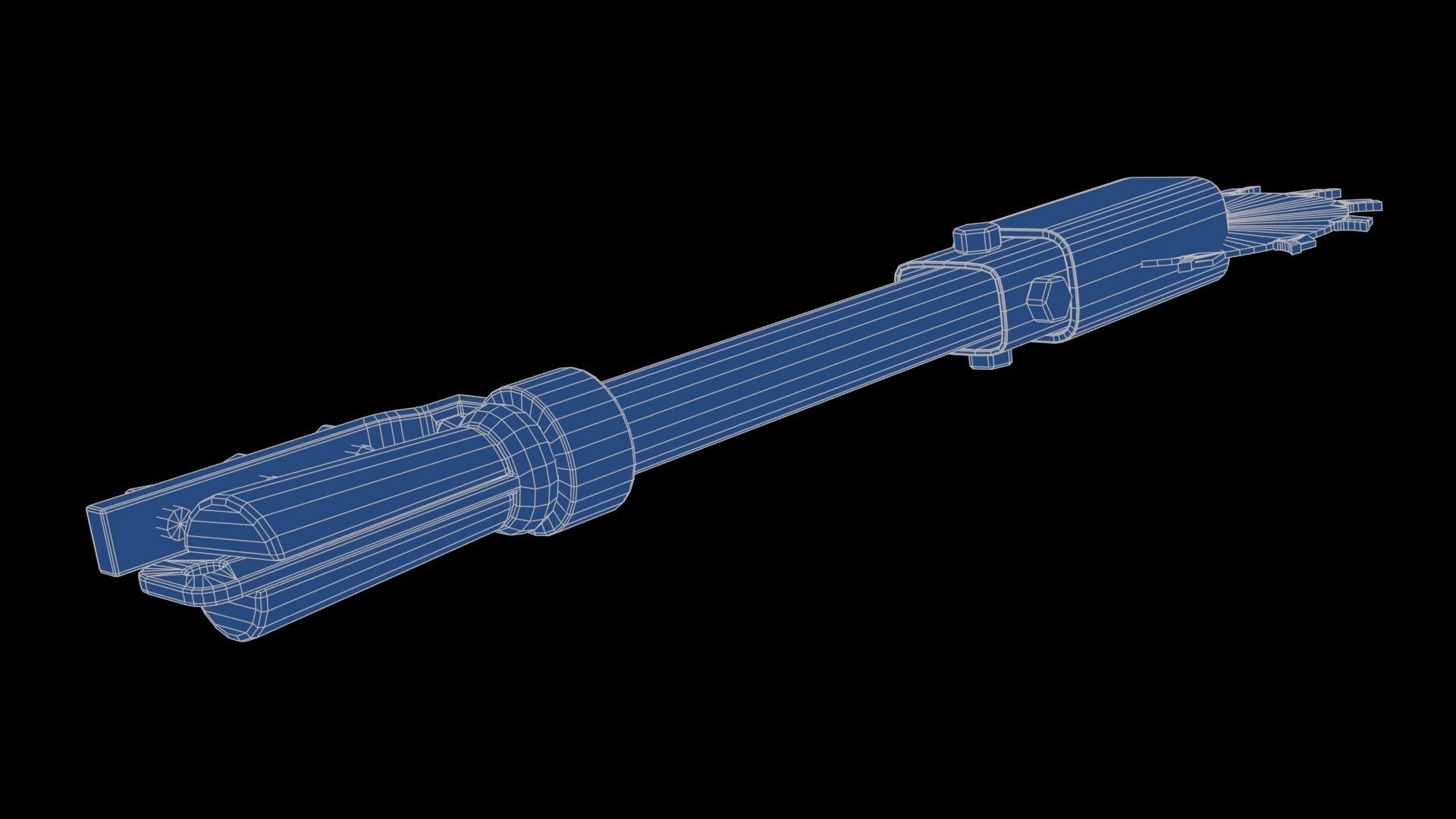 Modifiable Strike Weapon 16 Low-poly 3D model_26