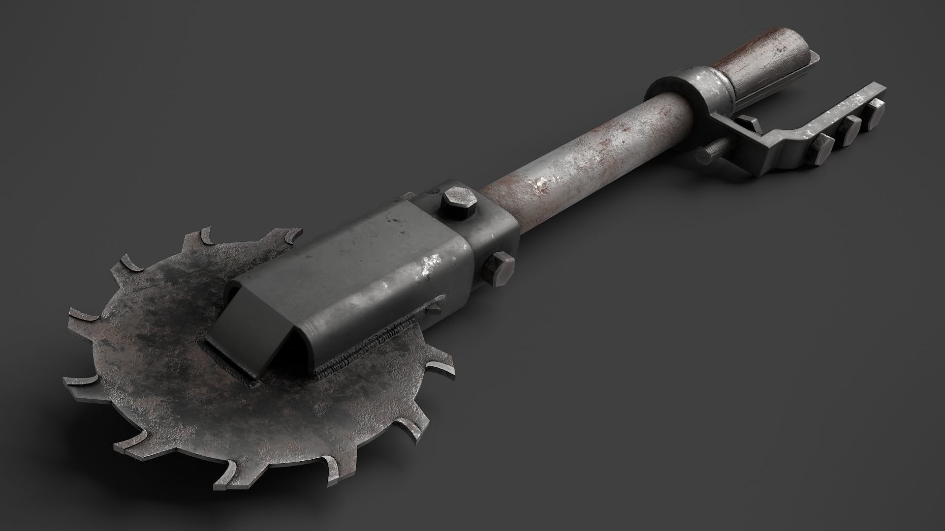 Modifiable Strike Weapon 16 Low-poly 3D model_3