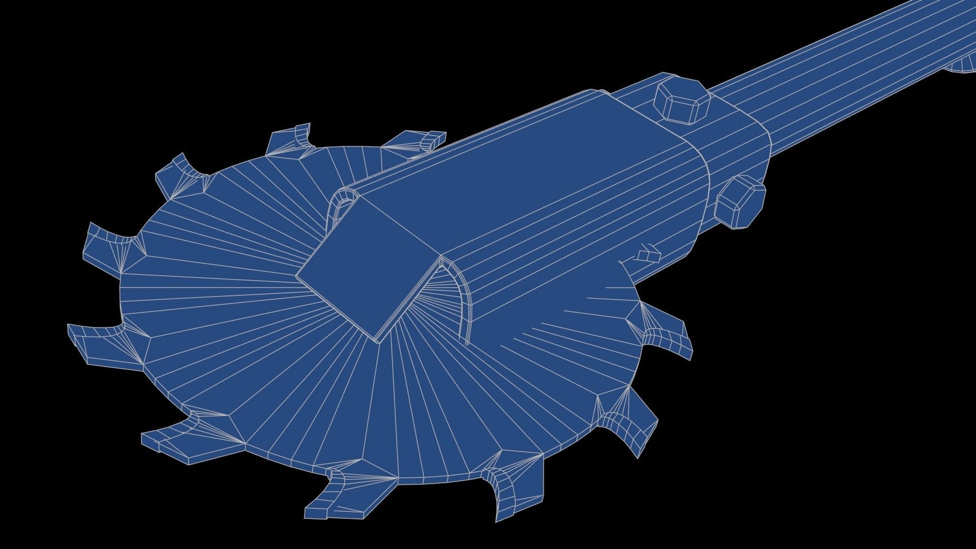 Modifiable Strike Weapon 16 Low-poly 3D model_28