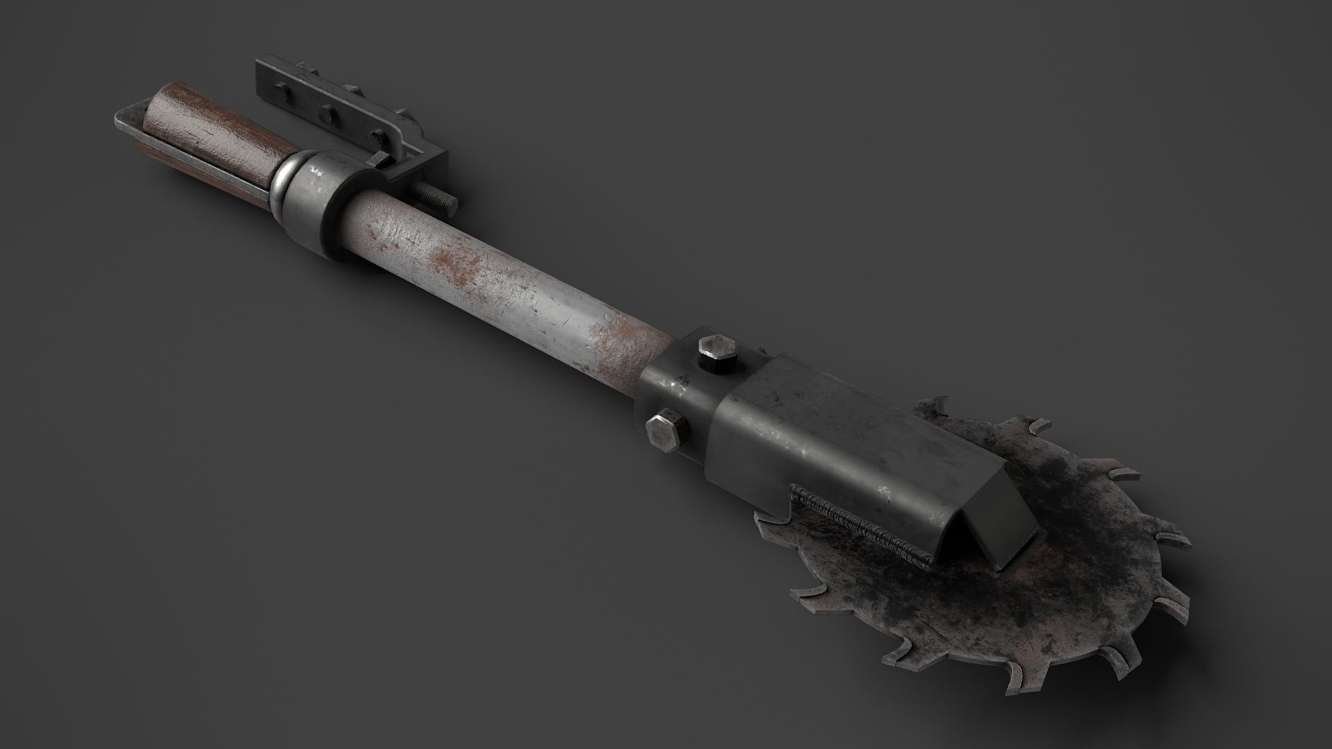 Modifiable Strike Weapon 16 Low-poly 3D model_1