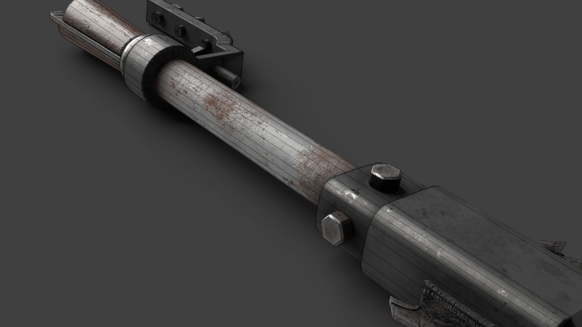 Modifiable Strike Weapon 16 Low-poly 3D model_19