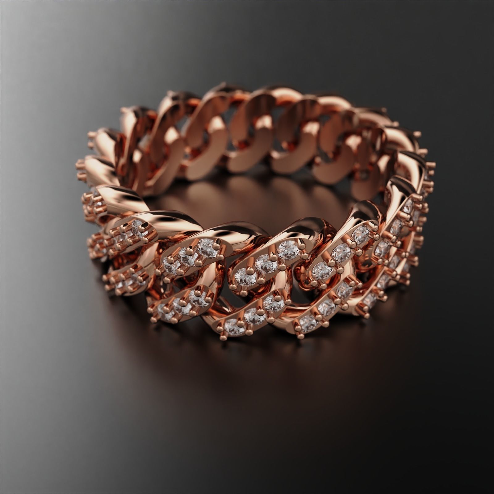 Cuban Ring 3D print model_13