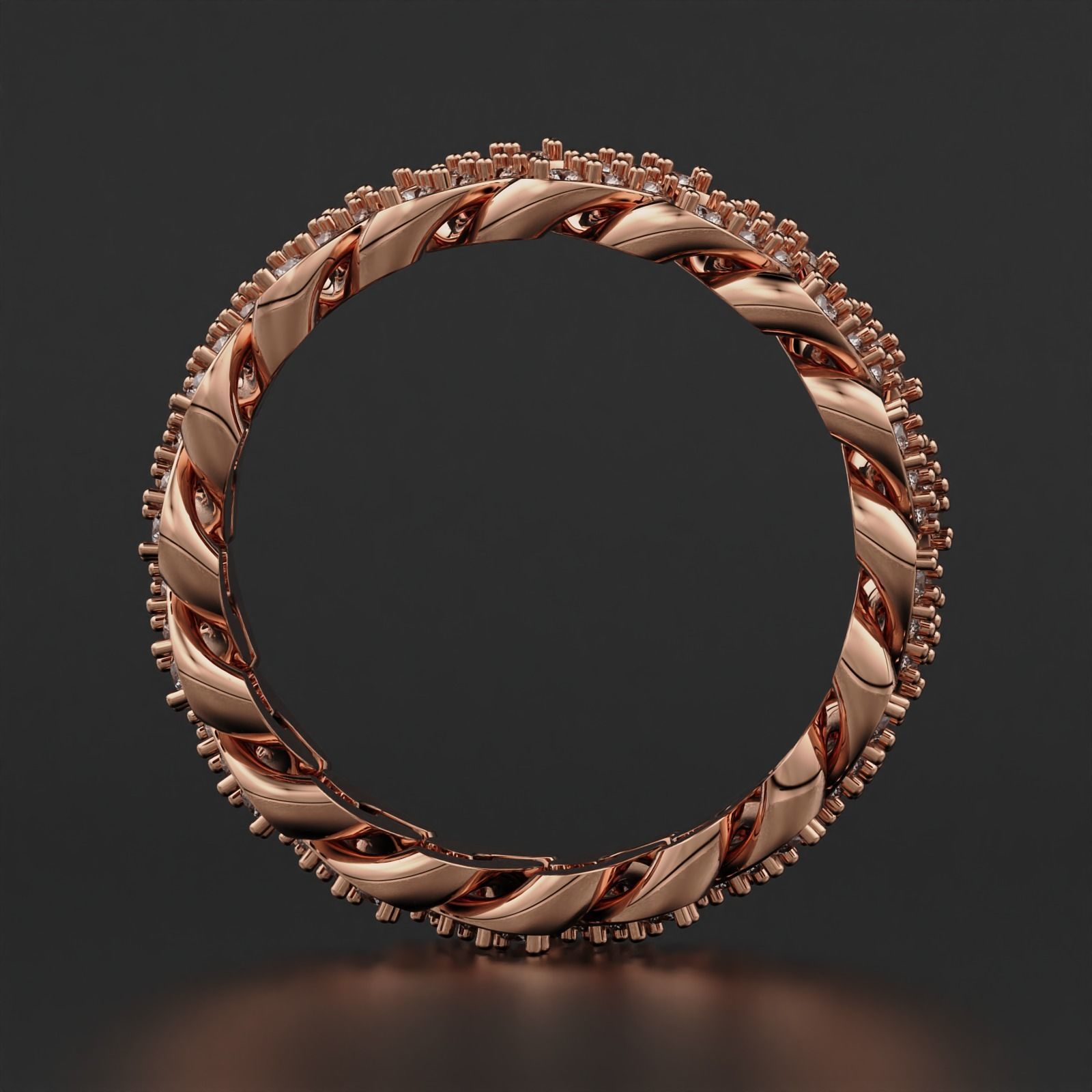 Cuban Ring 3D print model_8