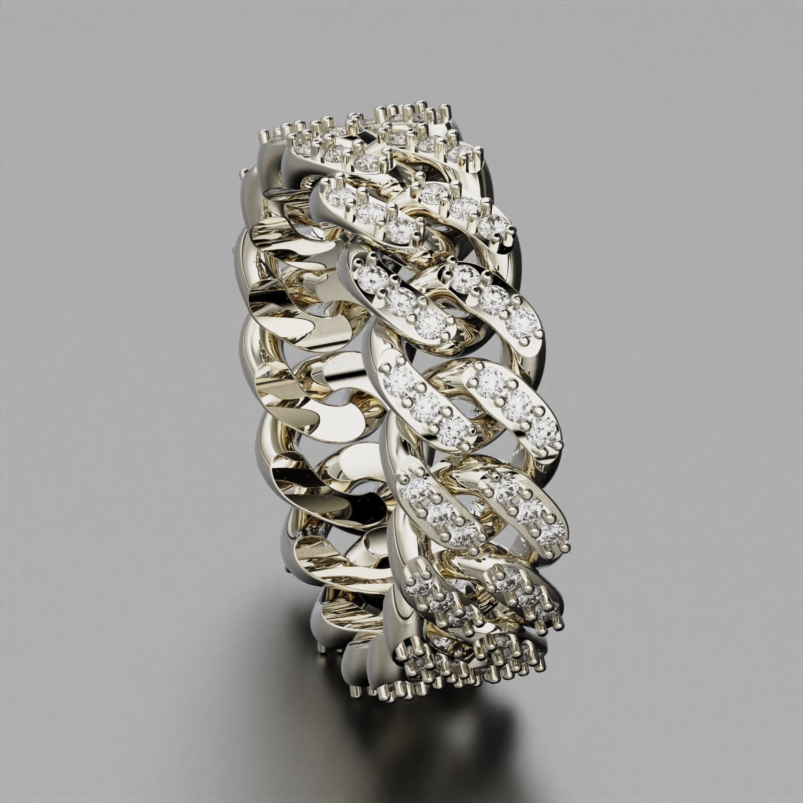 Cuban Ring 3D print model_5