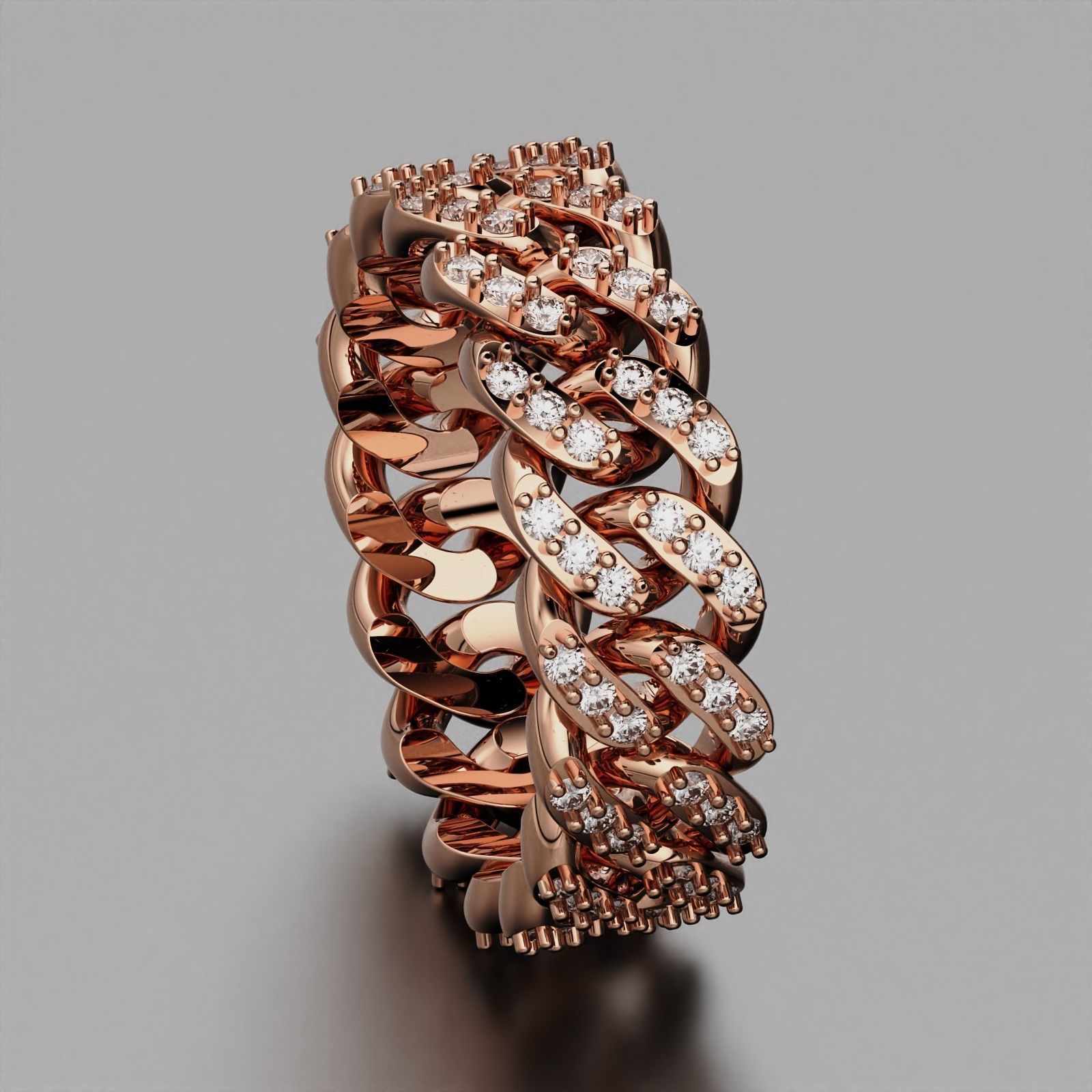 Cuban Ring 3D print model_7