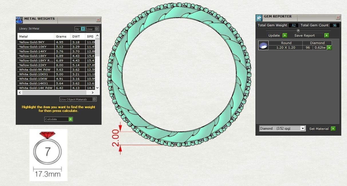 Cuban Ring 3D print model_15