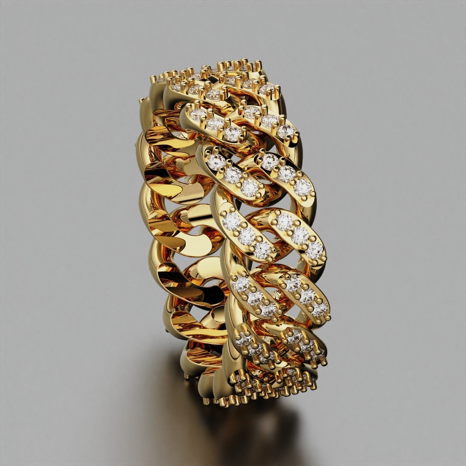 Cuban Ring 3D print model_6