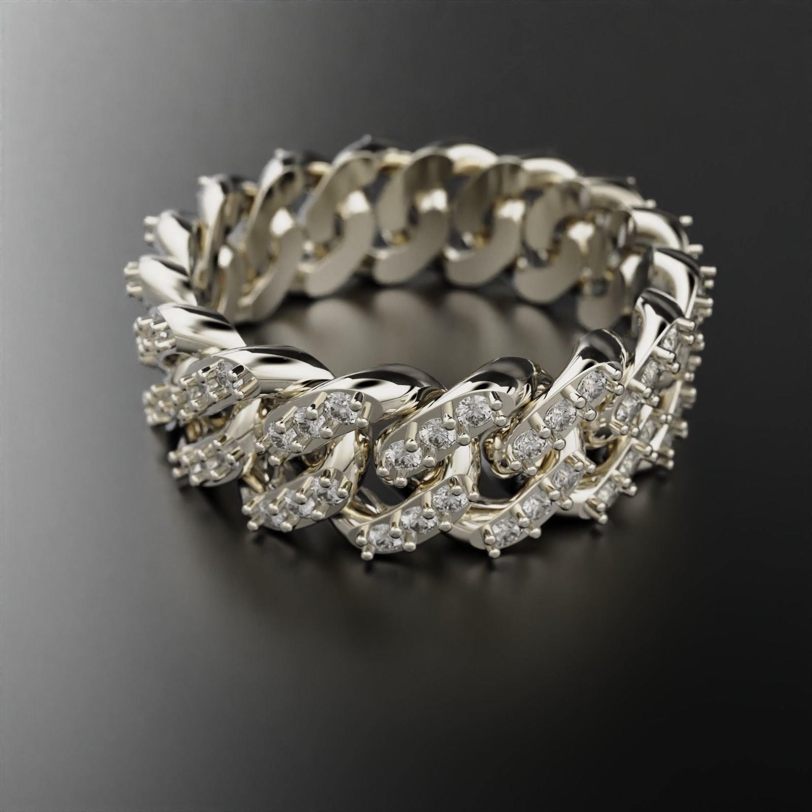 Cuban Ring 3D print model_14