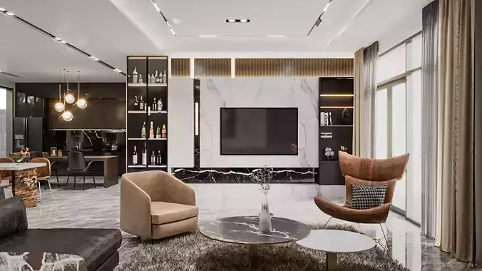 LUX APARTEMENT 3D model