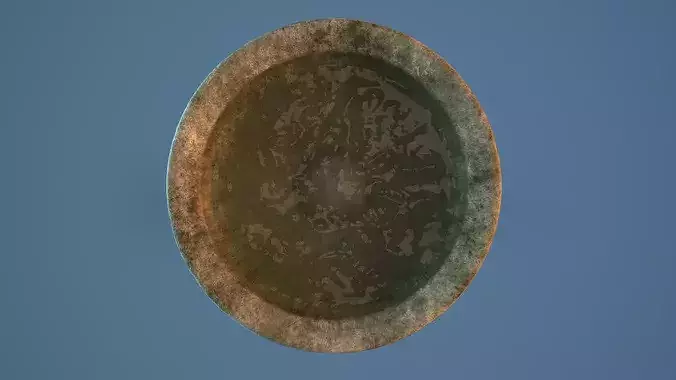 Birthbath bird bath Low-poly 3D model 4