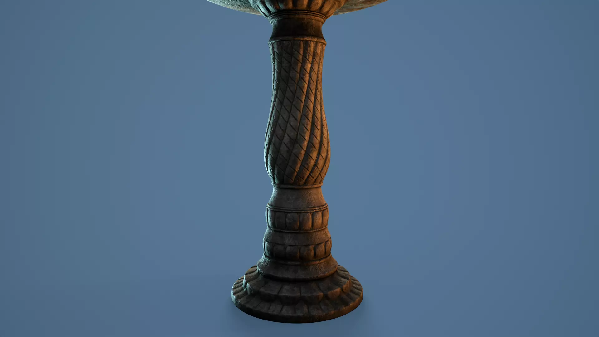 Birthbath bird bath Low-poly 3D model