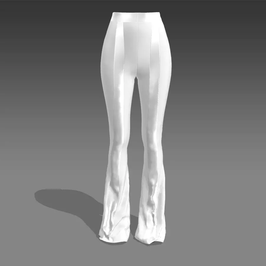 PANT TWO  LINE LOOK STYLE FLARED 3D model_0