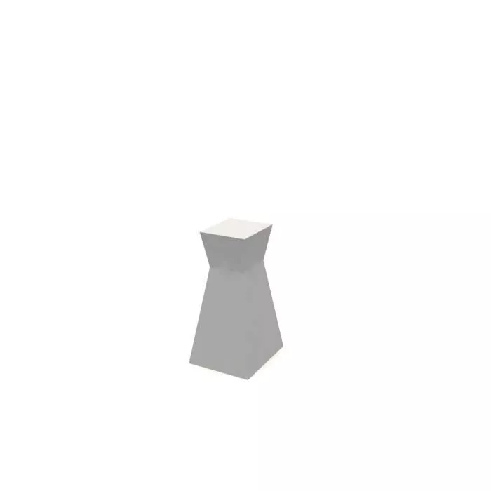 Backless Square Stool 3D model