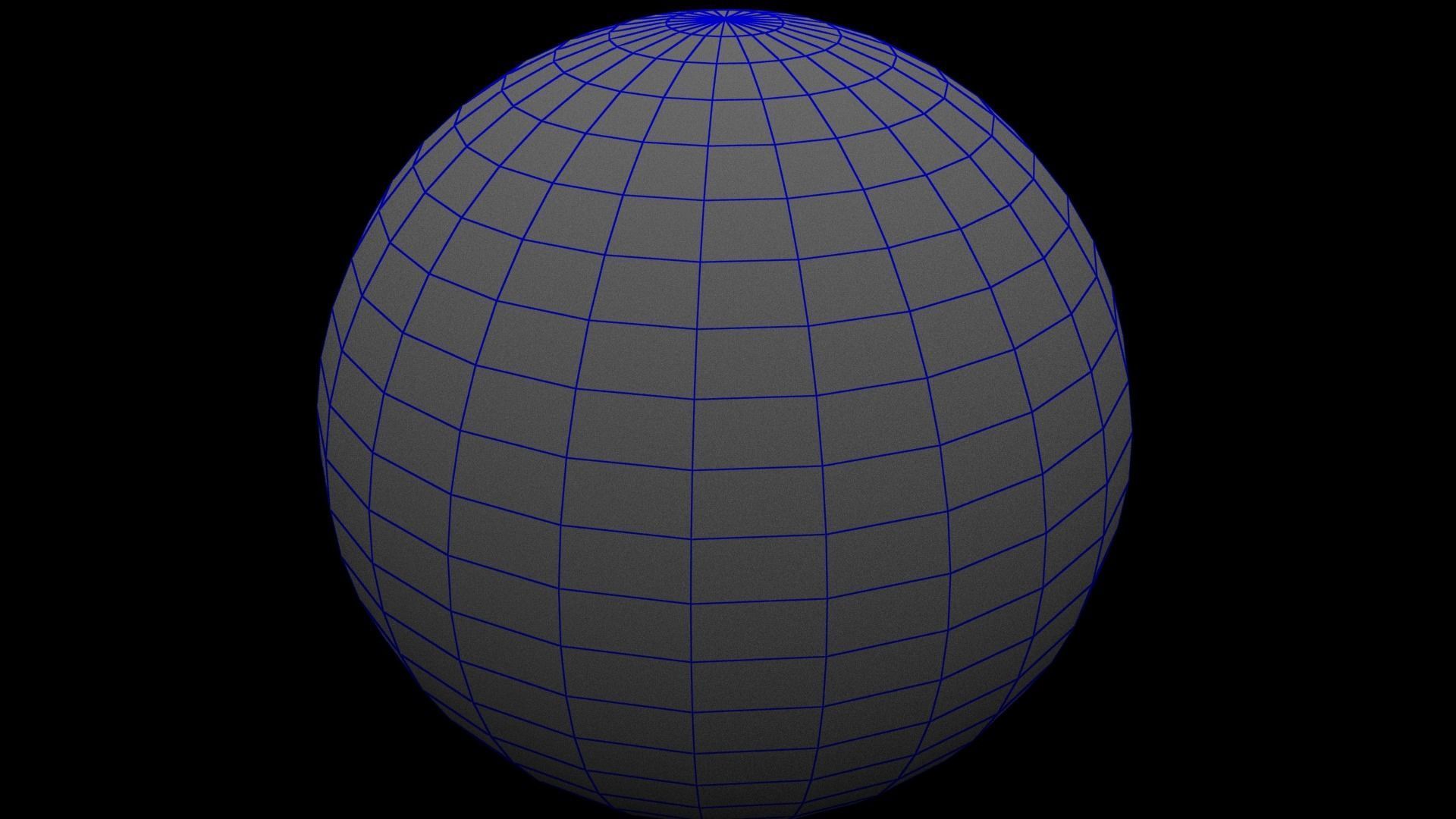 Earth globe Low-poly 3D model_10