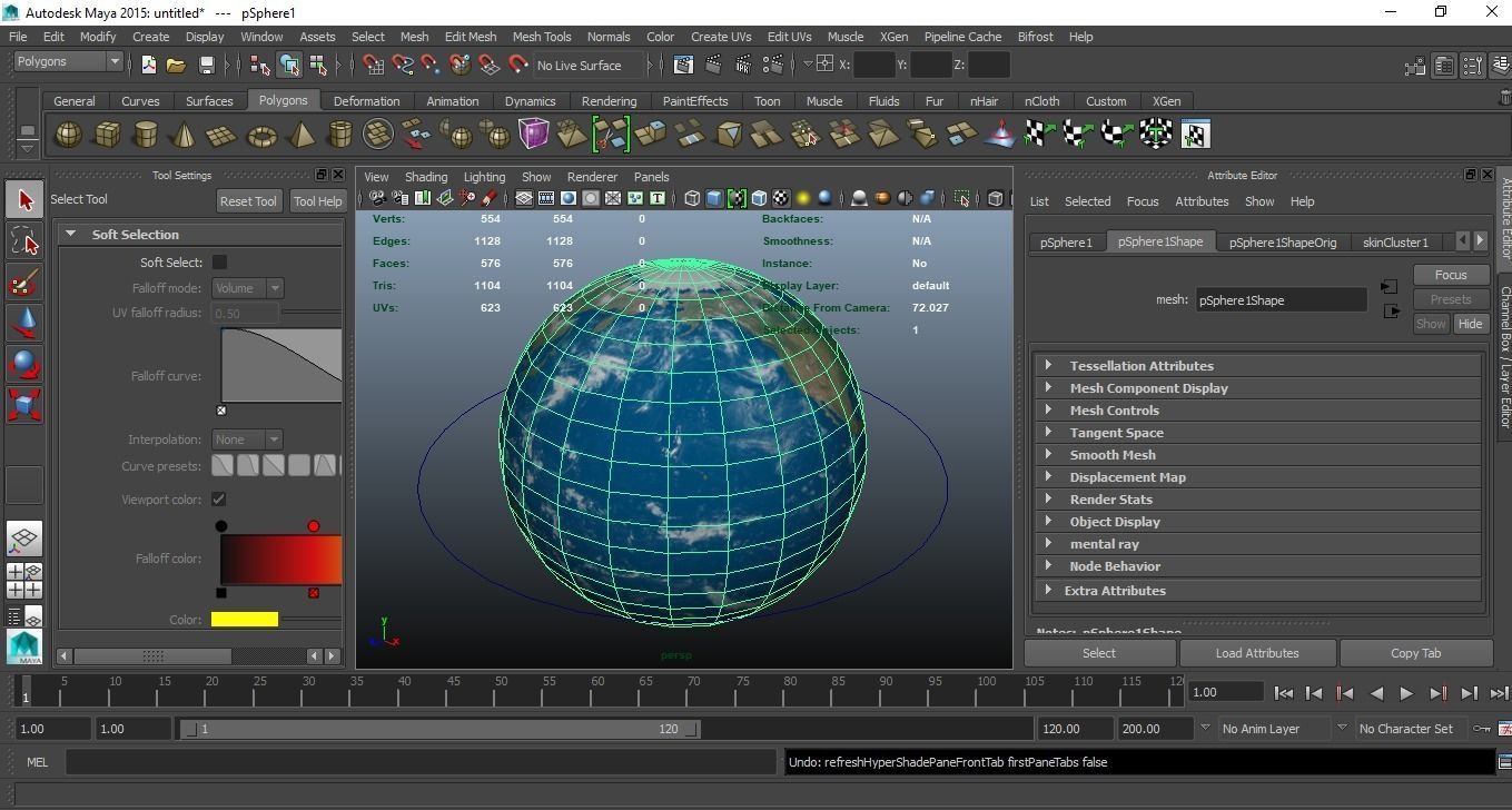Earth globe Low-poly 3D model_12