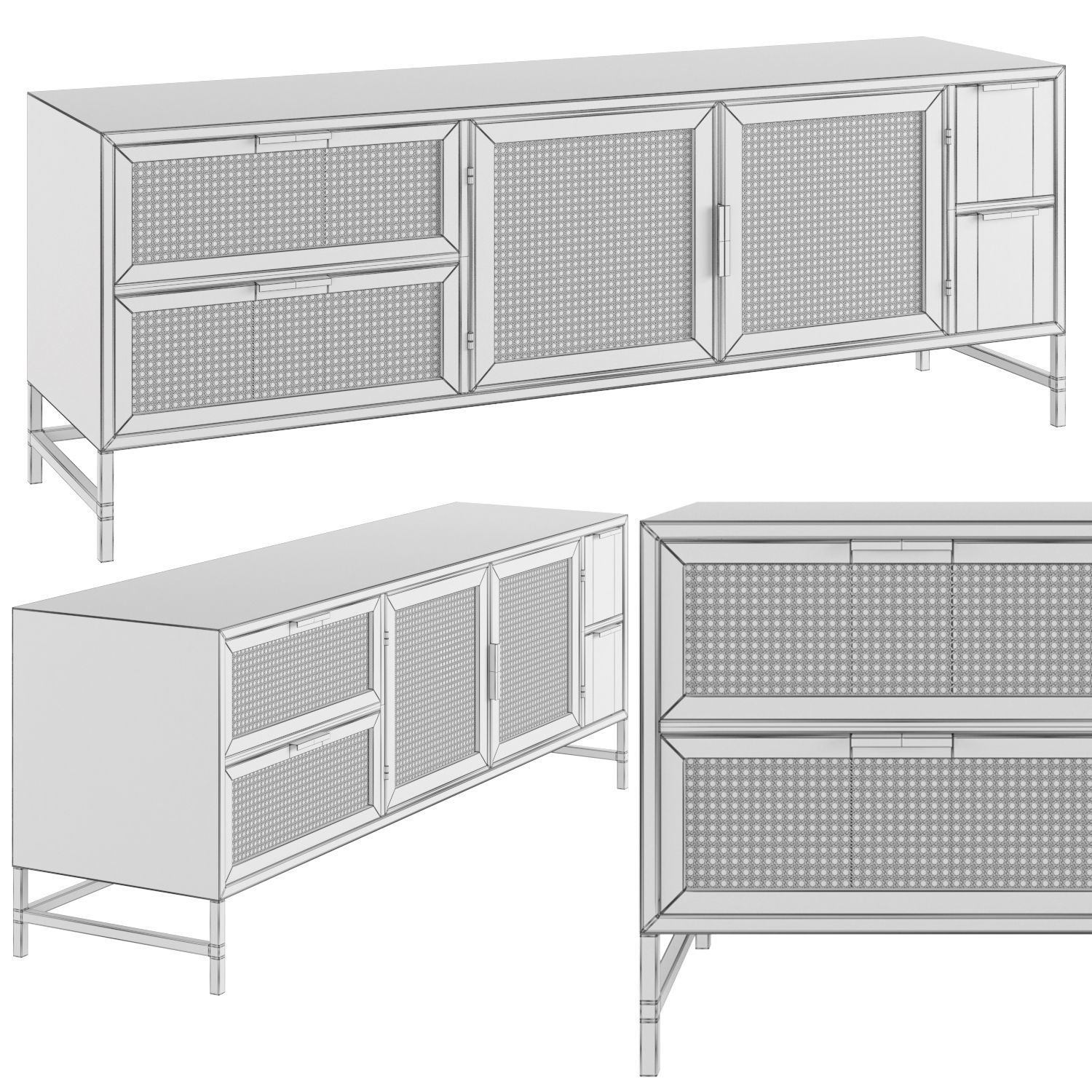 TV stand kyoko 3D model_2
