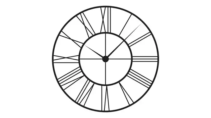 Sorbus Roman Numeral Wall Clock