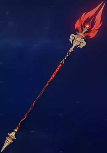 Staff of Homa - Genshin Impact - With led predisposition