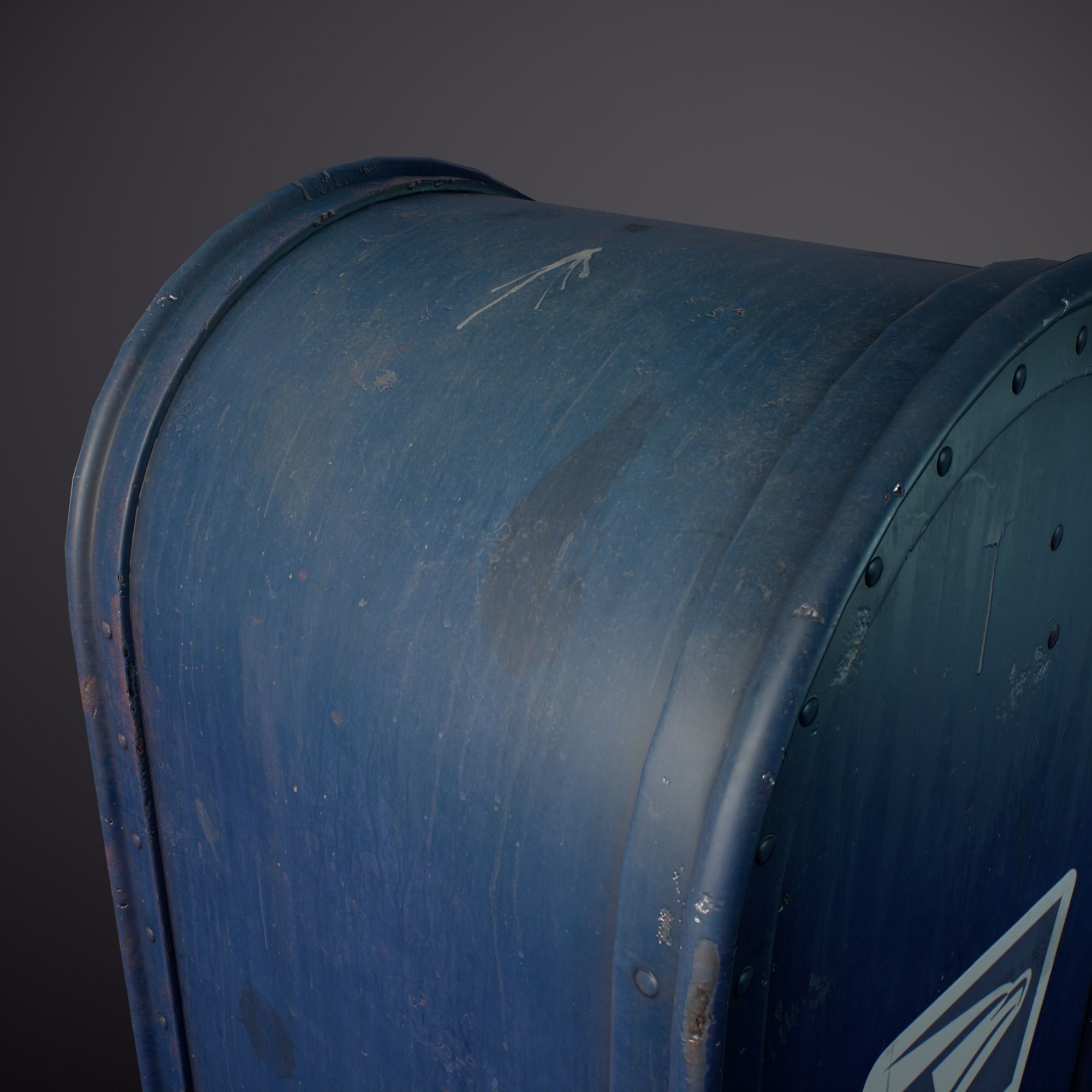 Mailbox - Gameready Asset Low-poly 3D model_13