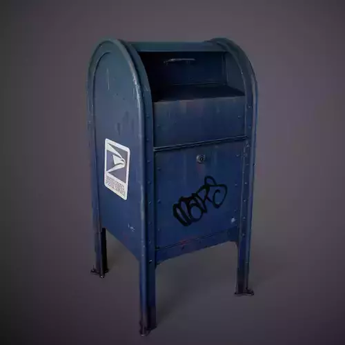 Mailbox - Gameready Asset Low-poly 3D model