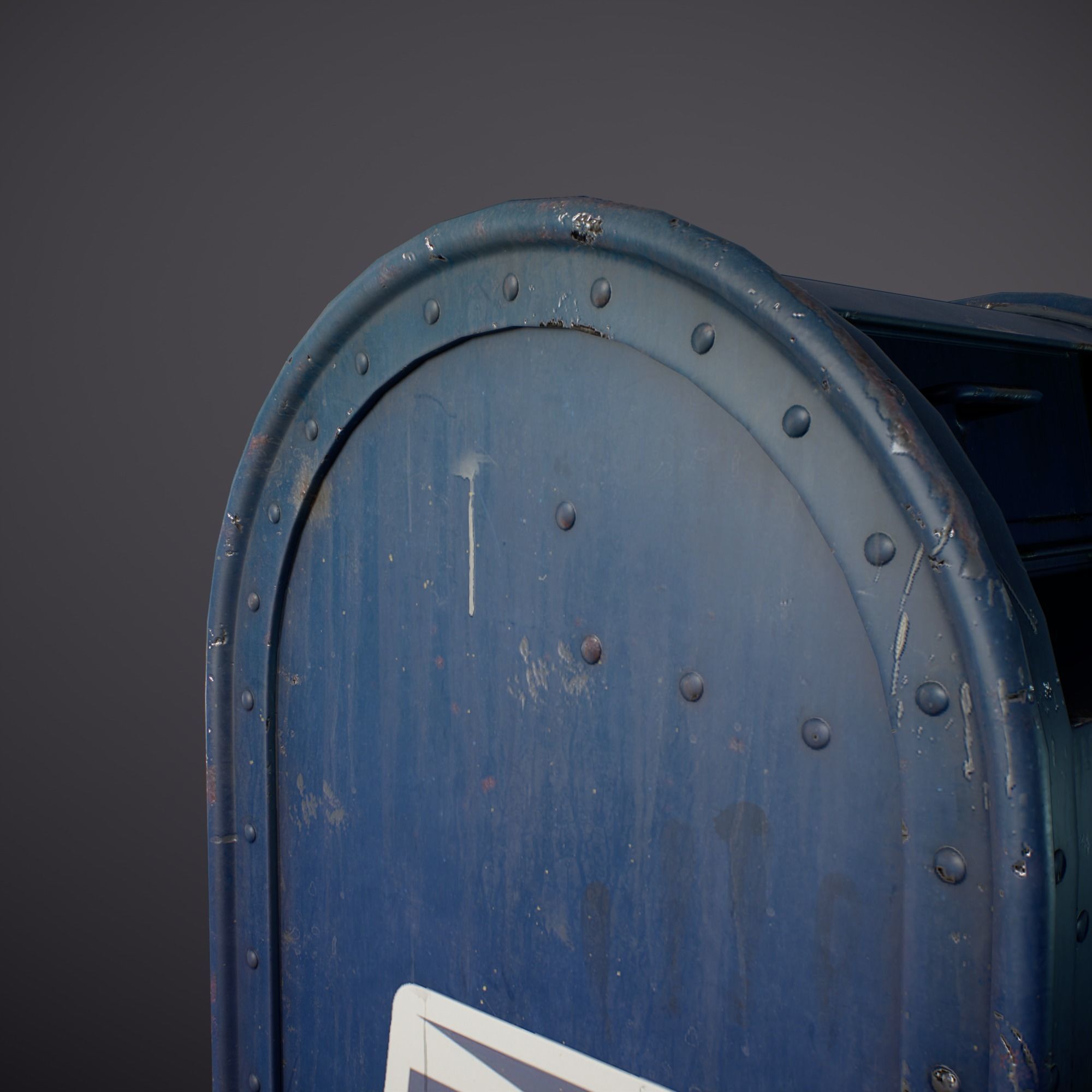 Mailbox - Gameready Asset Low-poly 3D model_12