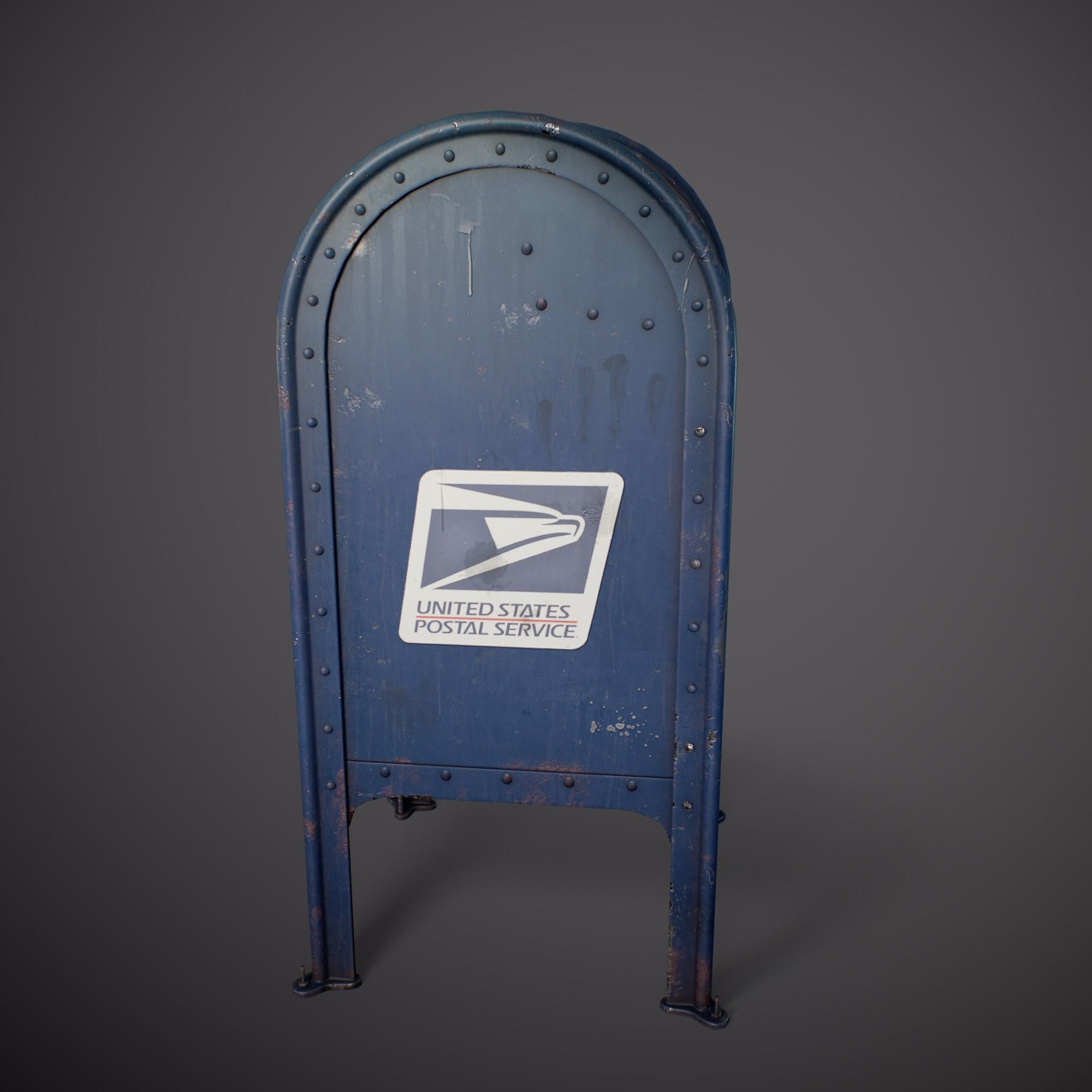 Mailbox - Gameready Asset Low-poly 3D model_2