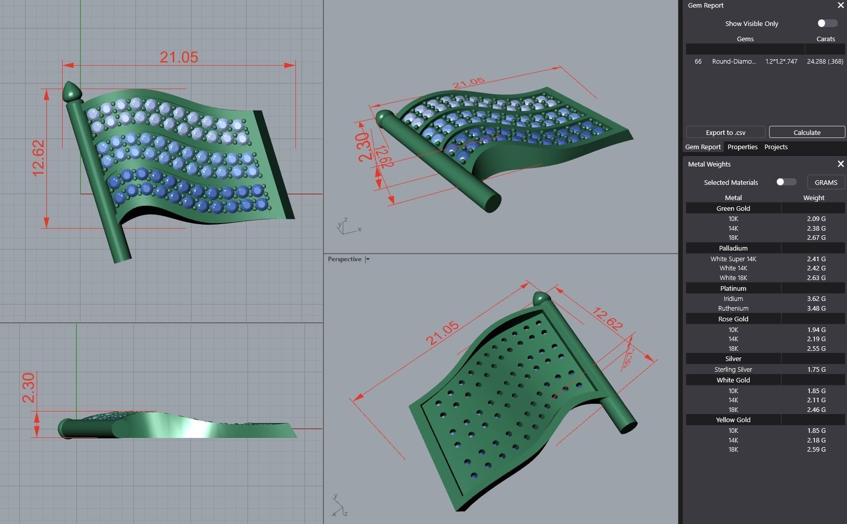 Flag Badge 3D print model_1