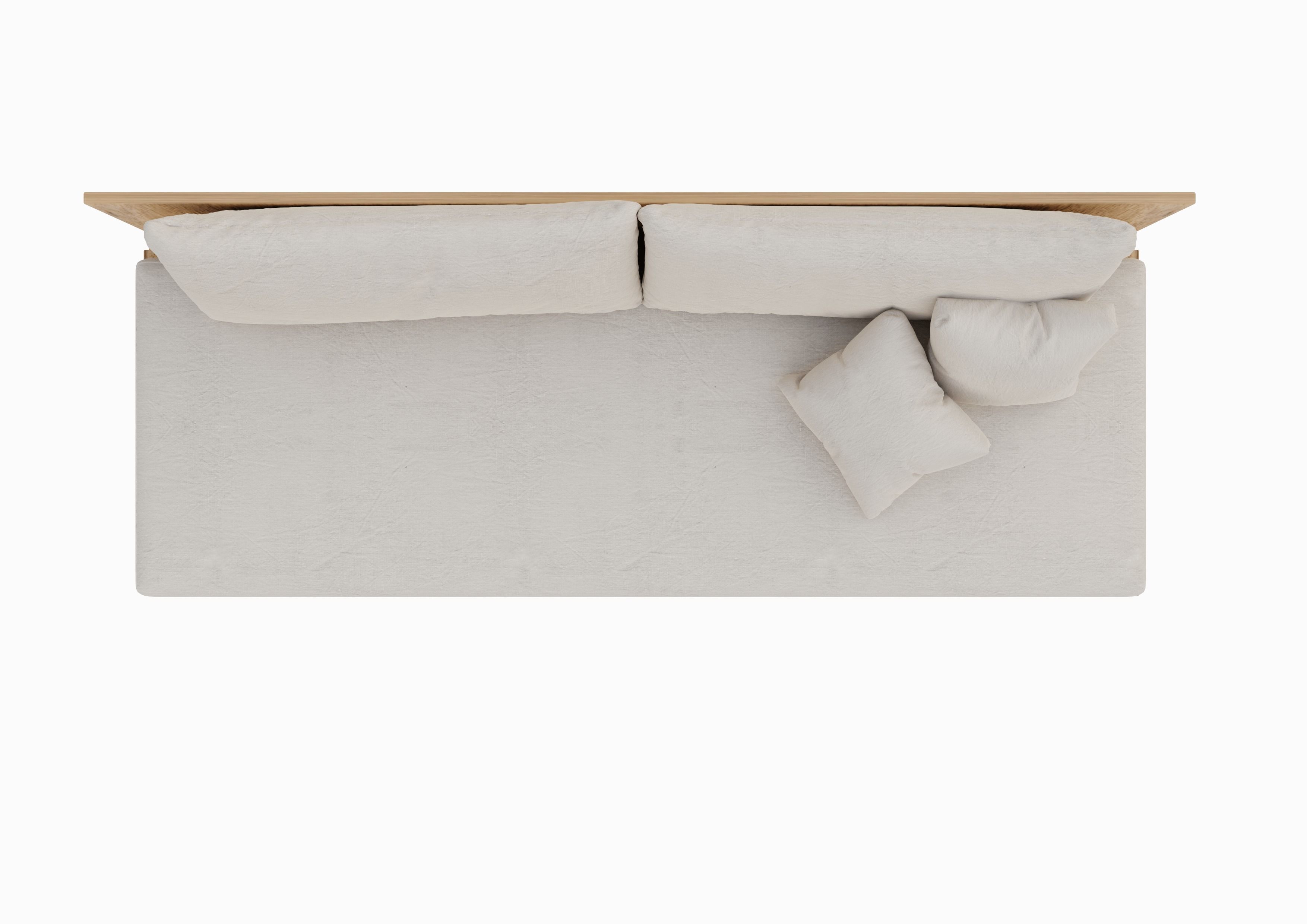 Wooden Sofa Minimal design 3D model_7