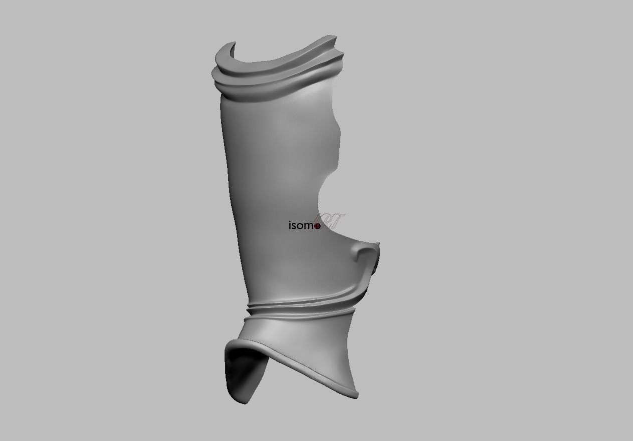 Male Viera Default Cosplay Leg Armor - FFXIV by SquareEnix 3D print model_6
