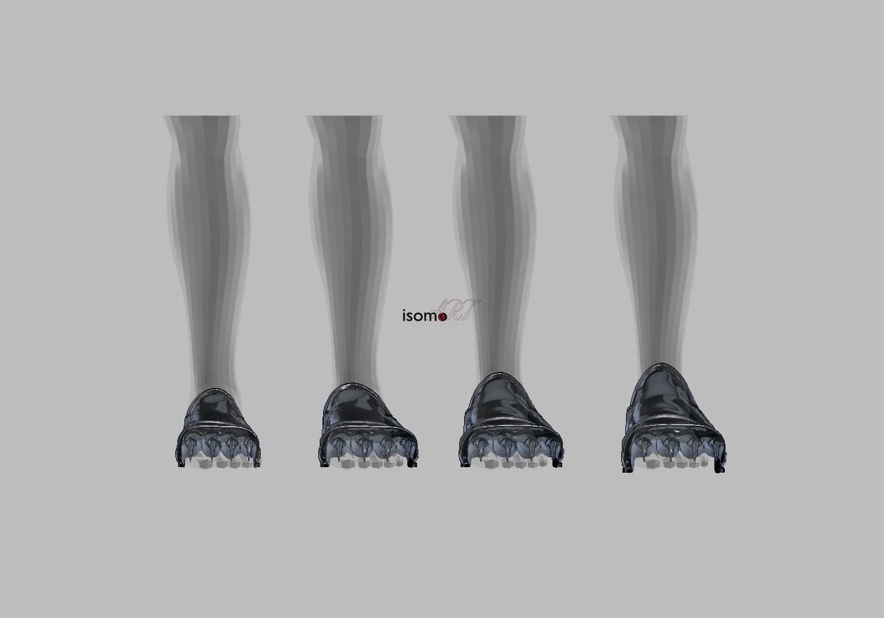 Male Viera Default Cosplay Leg Armor - FFXIV by SquareEnix 3D print model_8