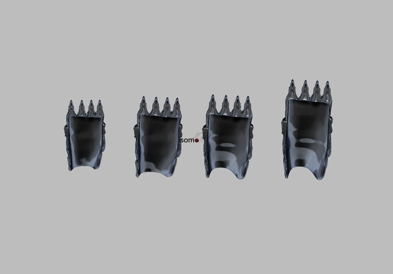 Male Viera Default Cosplay Leg Armor - FFXIV by SquareEnix 3D print model_9