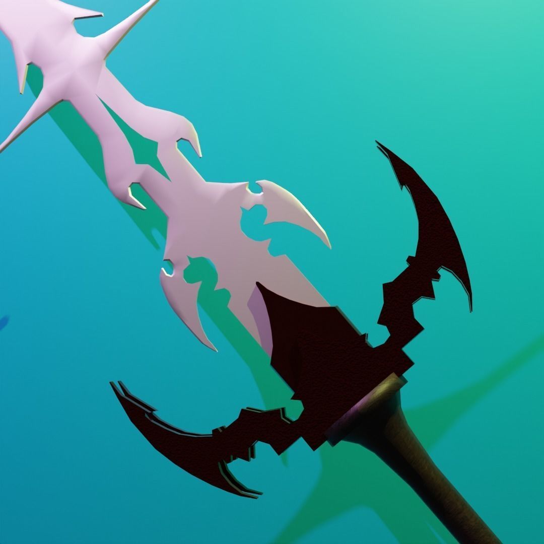 SWORD BLENDER Low-poly 3D model_1