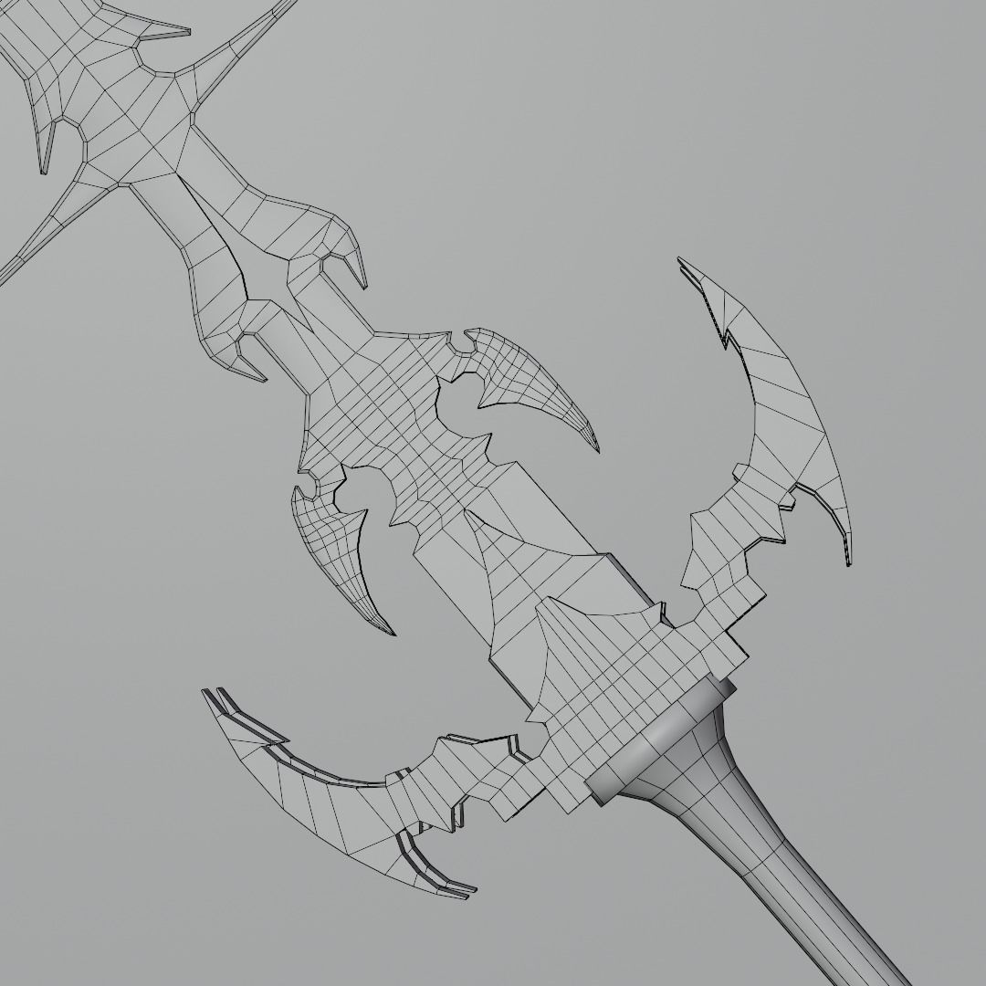 SWORD BLENDER Low-poly 3D model_5