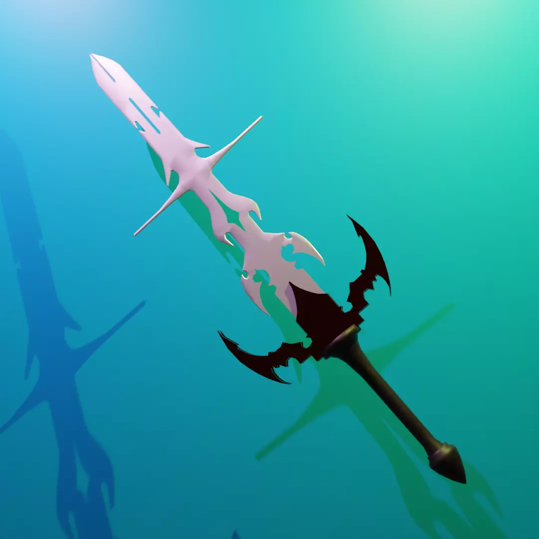SWORD BLENDER Low-poly 3D model_0