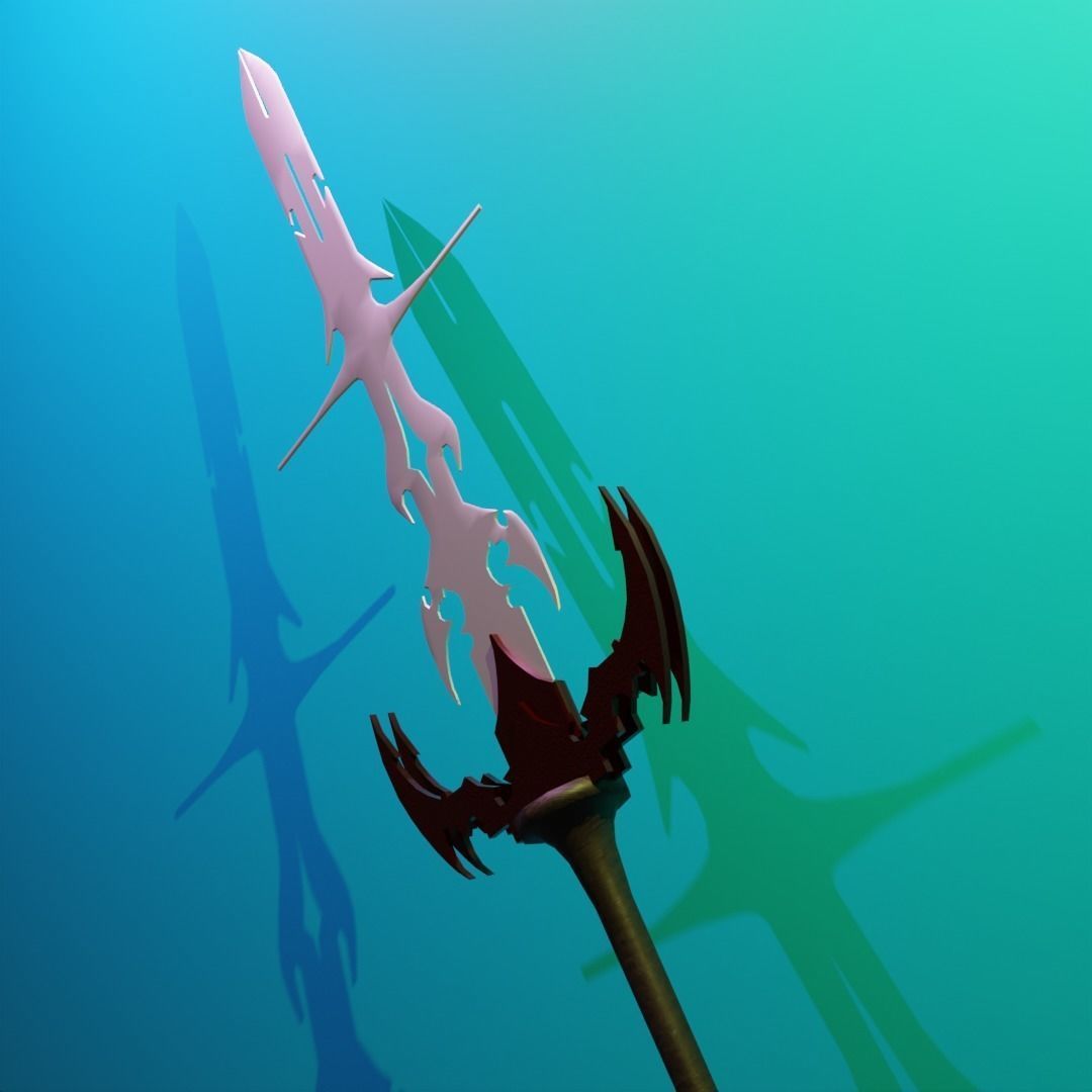 SWORD BLENDER Low-poly 3D model_2