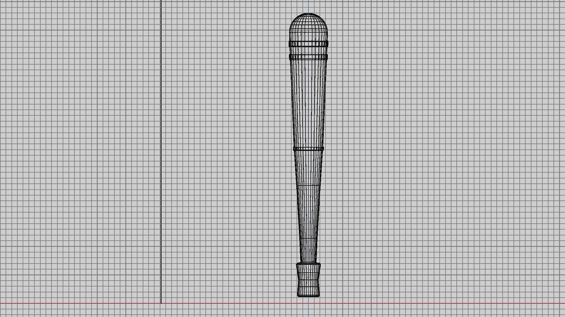 Baseball Bat Free low-poly 3D model_2