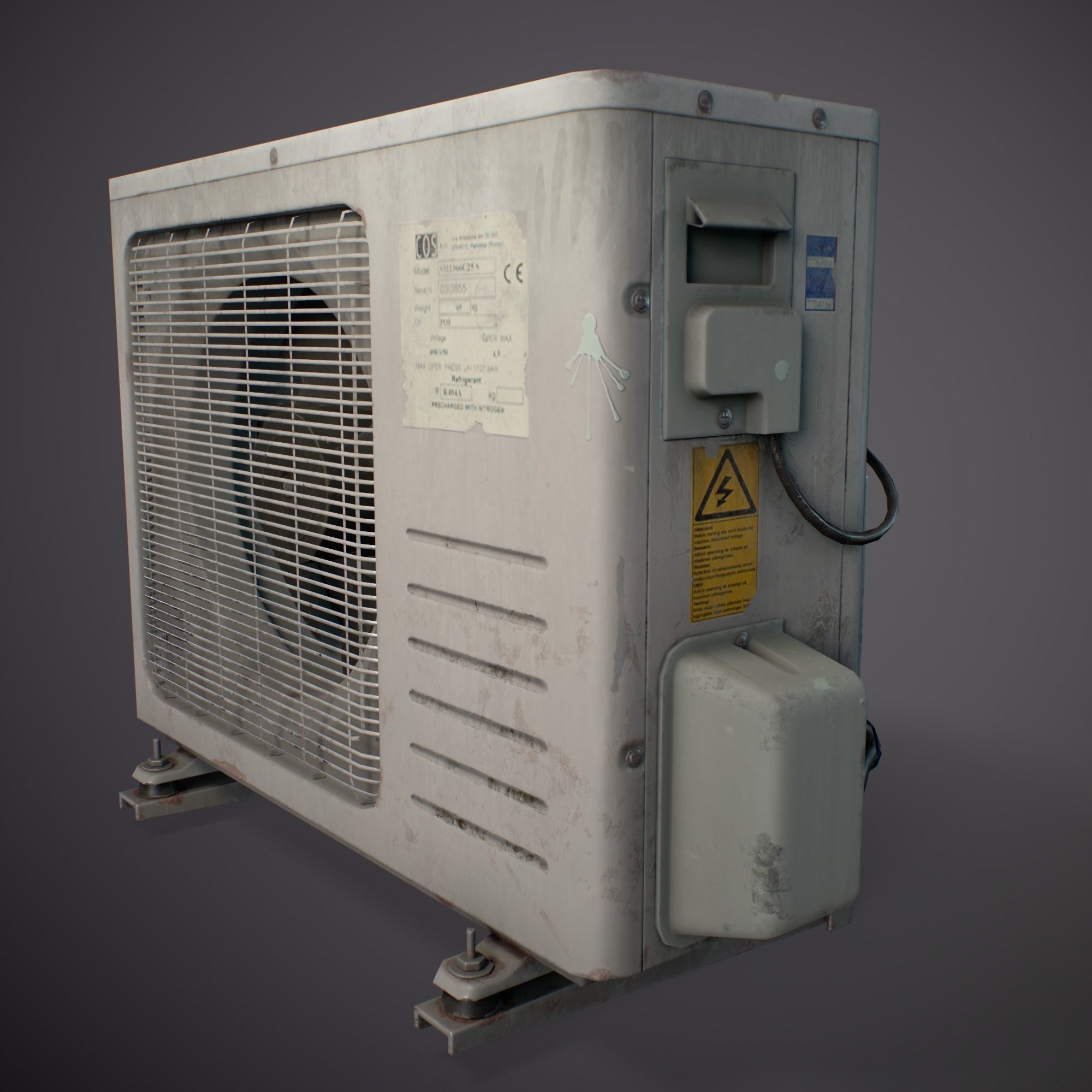 Conditioner - Gameready Asset Low-poly 3D model_8