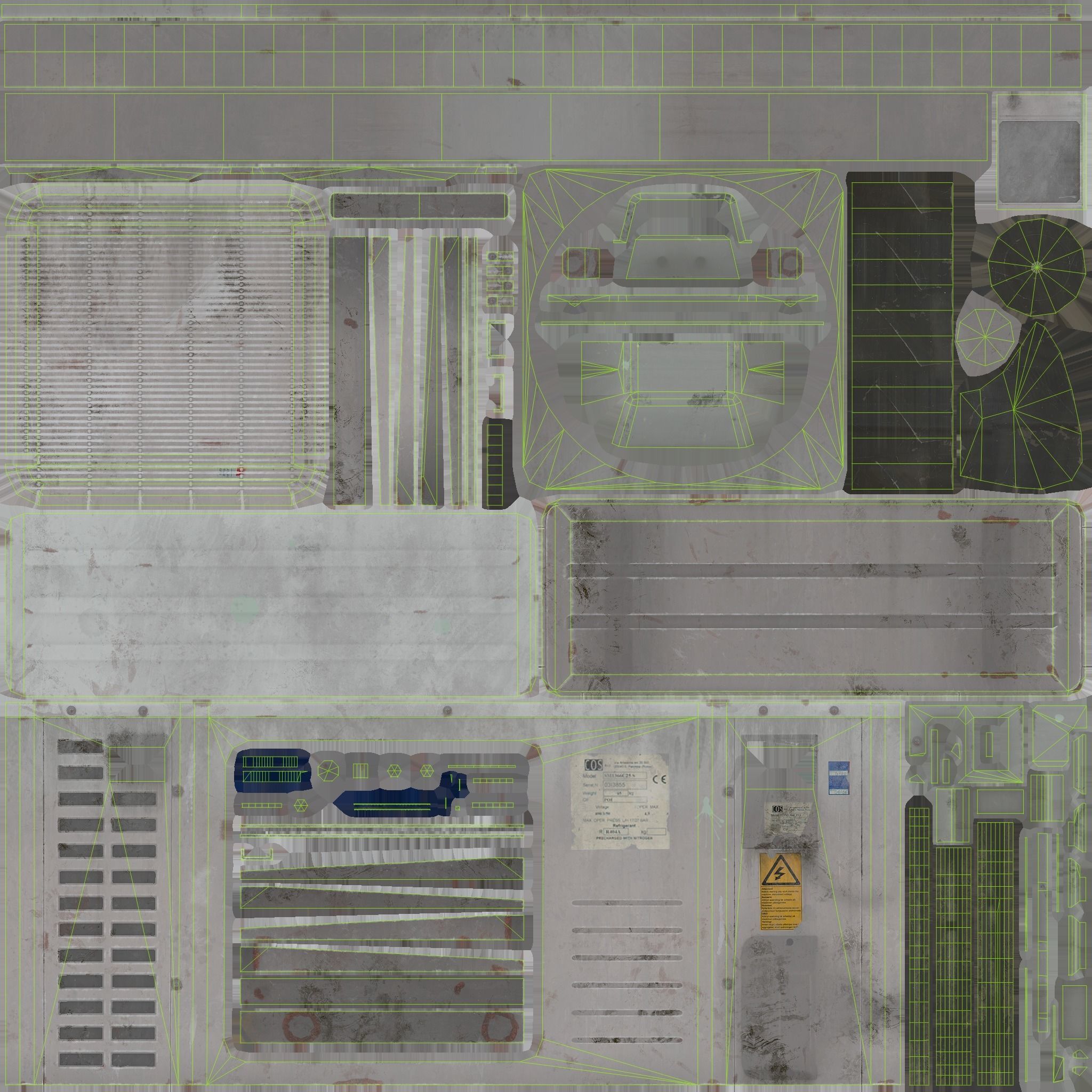 Conditioner - Gameready Asset Low-poly 3D model_15