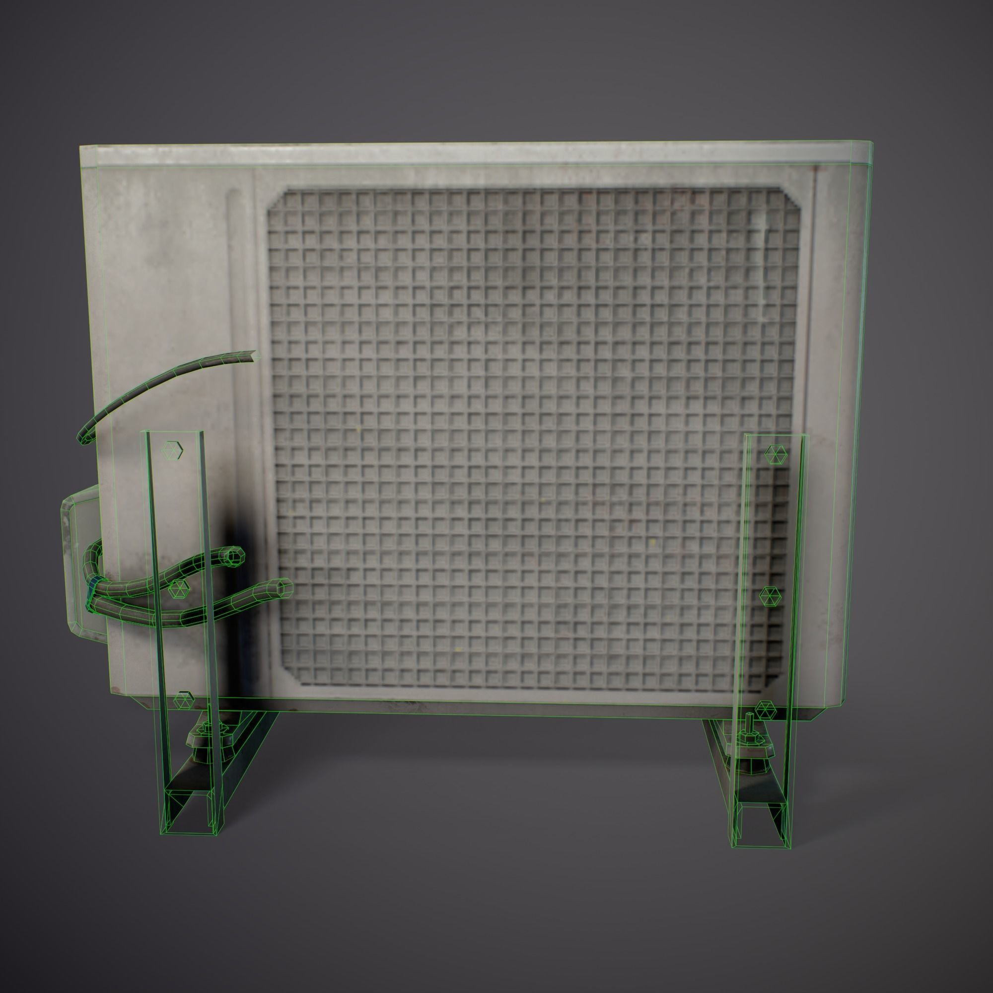 Conditioner - Gameready Asset Low-poly 3D model_5